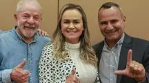 Presidente Luiz Inácio Lula da Silva, deputada federal Daniela Carneiro e Waguinho, em 2022