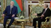 O presidente da Rússia, Vladimir Putin, esteve com Alexander Lukashenko, ditador da Bielorrússia | Foto: Reprodução/Redes sociais/Ministério das Relações Exteriores da República da Bielorrússia