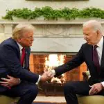 Trump em encontro com Biden pouco depois das eleições que o reconduziram à Casa Branca: fim dos privilégios | Foto: Reprodução/Twitter/X