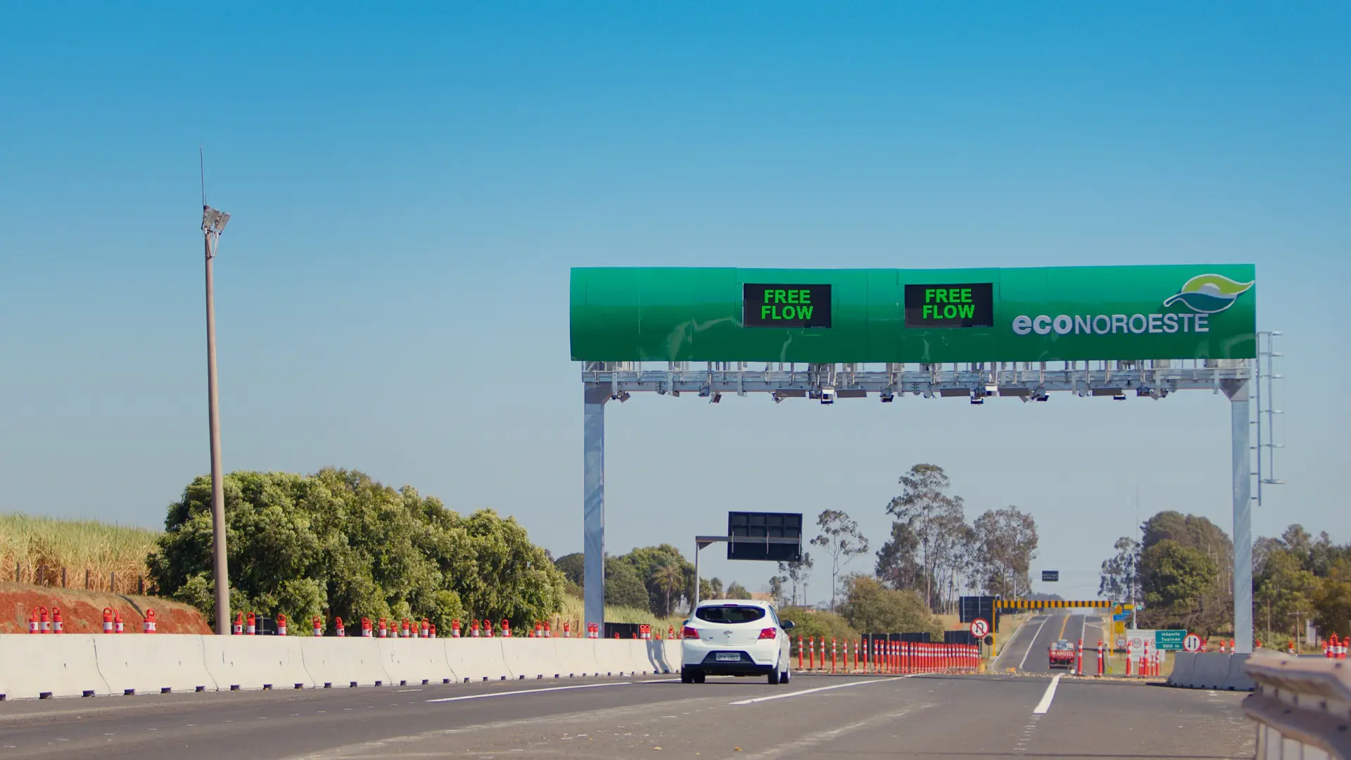 O objetivo do pedágio free flow é aumentar o dinamismo nas rodovias e evitar o congestionamento na hora de pagar as tarifas | Foto: Reprodução/EcoNoroeste