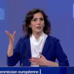 A comissária europeia para a Gestão de Crises, Hadja Lahbib | Foto: YouTube