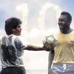 maradona e pelé - brasil x argentina