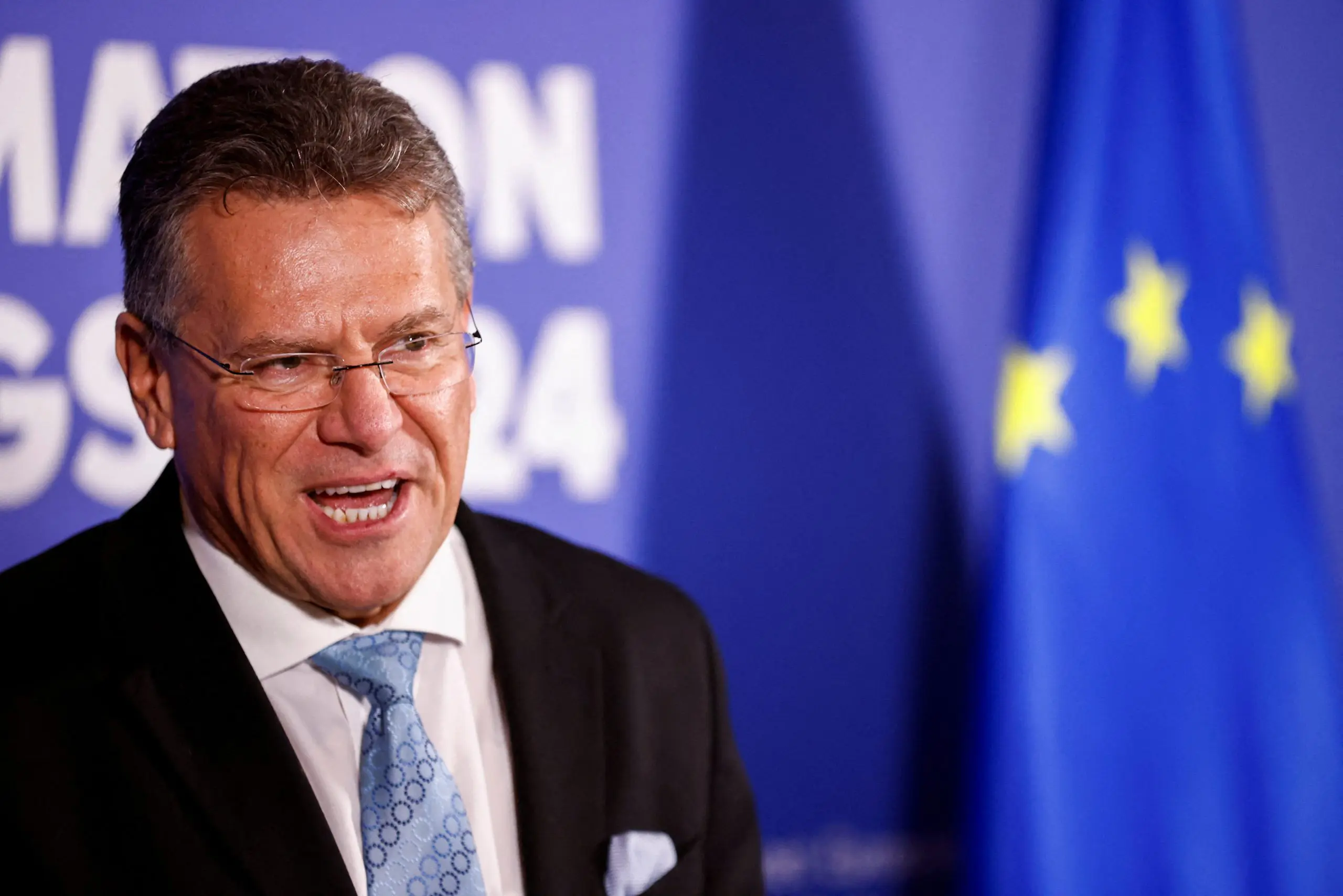 O comissário europeu ao Comércio, Maroš Šefčovič | Foto: REUTERS/Johanna Geron