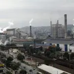 Companhia Siderúrgica Nacional (CSN), na cidade de Volta Redonda, sul Fluminense, em alusão à nota sobre o desempenho da indústria brasileira em fevereiro de 2025, segundo o IBGE