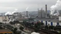 Companhia Siderúrgica Nacional (CSN), na cidade de Volta Redonda, sul Fluminense, em alusão à nota sobre o desempenho da indústria brasileira em fevereiro de 2025, segundo o IBGE