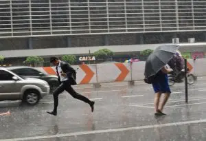 Chuvas fortes atingem a capital paulista