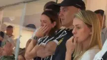 À noite, Moraes, assistiu à final do Campeonato Paulista ao lado do ministro Flávio Dino, que, apesar de ser botafoguense, vestia a camisa do time paulista | Foto: Reprodução/Redes sociais