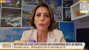 'Pessoas foram condenadas de forma coletiva', disse a deputada, referindo-se a presos do 8 de janeiro | Foto: Divulgação/YouTube/Revista Oeste