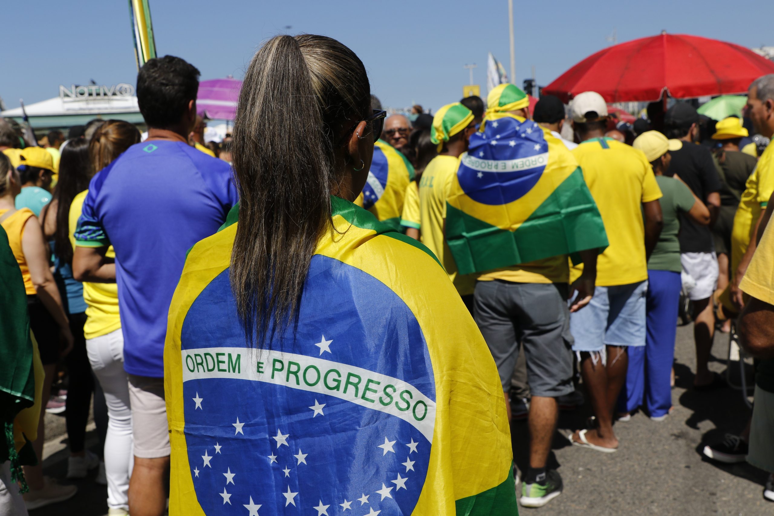 Parlamentares se mobilizam para participar da manifestação em favor da anistia, em São Paulo | Foto: Fernando Frazão/Agência Brasil