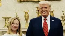 Trump e Meloni | Foto: Reprodução/Redes sociais