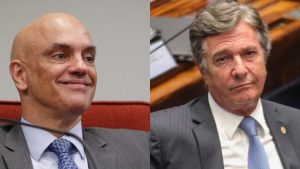 Moraes mandou prender Collor por corrupção na Lava Jato: para usuários das redes sociais, medida busca desviar a atenção de casos negativos, como o escândalo no INSS e a intimação a Bolsonaro na UTI de hospital em Brasília | Foto: Montagem sobre reprodução nas redes sociais