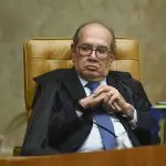 Gilmar Mendes durante sessão no STF