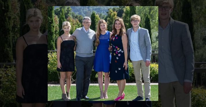 Bill Gates com Melinda e os filhos Jennifer, Phoebe e Rory |Foto: Reprodução/Instagram