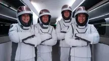 Os astronautas da viagem Fram2, da SpaceX | Foto: X/Reprodução