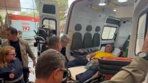 Bolsonaro é socorrido pelo Samu | Foto: Redes sociais/Reprodução