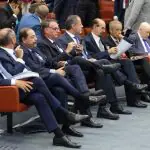 Jair Bolsonaro na primeira fila do plenário do STF