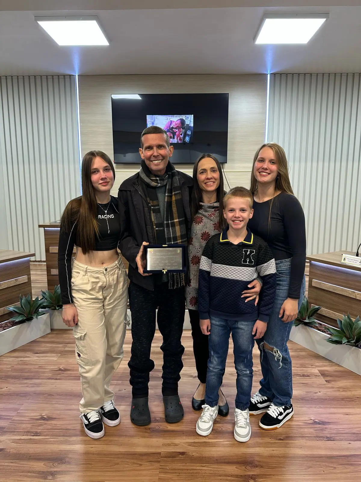 Leandro Ruppenthal e família