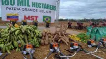 A fazenda Vergareña, onde o MTS instalou a base, tem cerca de 180 mil hectares | Foto: Divulgação/MST