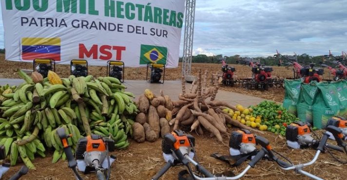 A fazenda Vergareña, onde o MTS instalou a base, tem cerca de 180 mil hectares | Foto: Divulgação/MST