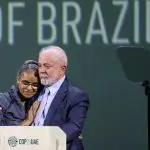 Marina Silva e Lula no palanque