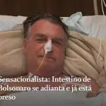 Foto e título usado pelo jornal O Globo para satirizar estado de saúde do ex-presidente Jair Bolsonaro | Texto: Reprodução/Redes sociais