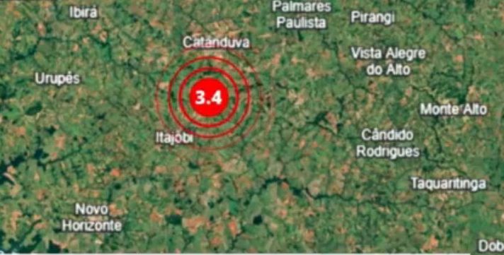 Tremor de terra Itajobi (SP)