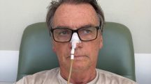 Jair Bolsonaro, ex-presidente da República, em recuperação na UTI do Hospital DF Star em Brasília - 26/04/2025 | Foto: Reprodução/Redes Sociais