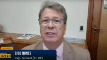 O deputado federal Bibo Nunes (PL-RS), em entrevista ao Jornal da Oeste | Foto: Reprodução/YouTube/Revista Oeste