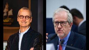 À esquerda, Roberto Ribeiro Capobianco, presidente da Construcap; à direita, seu irmão, João Paulo Ribeiro Capobianco, secretário-executivo do Ministério do Meio Ambiente, de Marina Silva