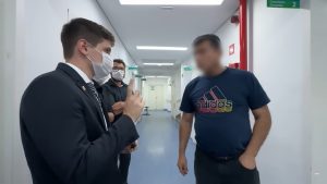 Pavanato gravou uma fiscalização na UPA Santo Amaro
