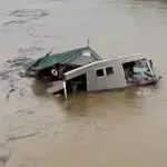 Tempestades geram inundações em Franklin County, no Kentucky