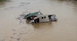 Tempestades geram inundações em Franklin County, no Kentucky