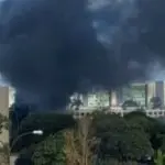 Ministério da Educação (MEC) teve um incêndio na área externa