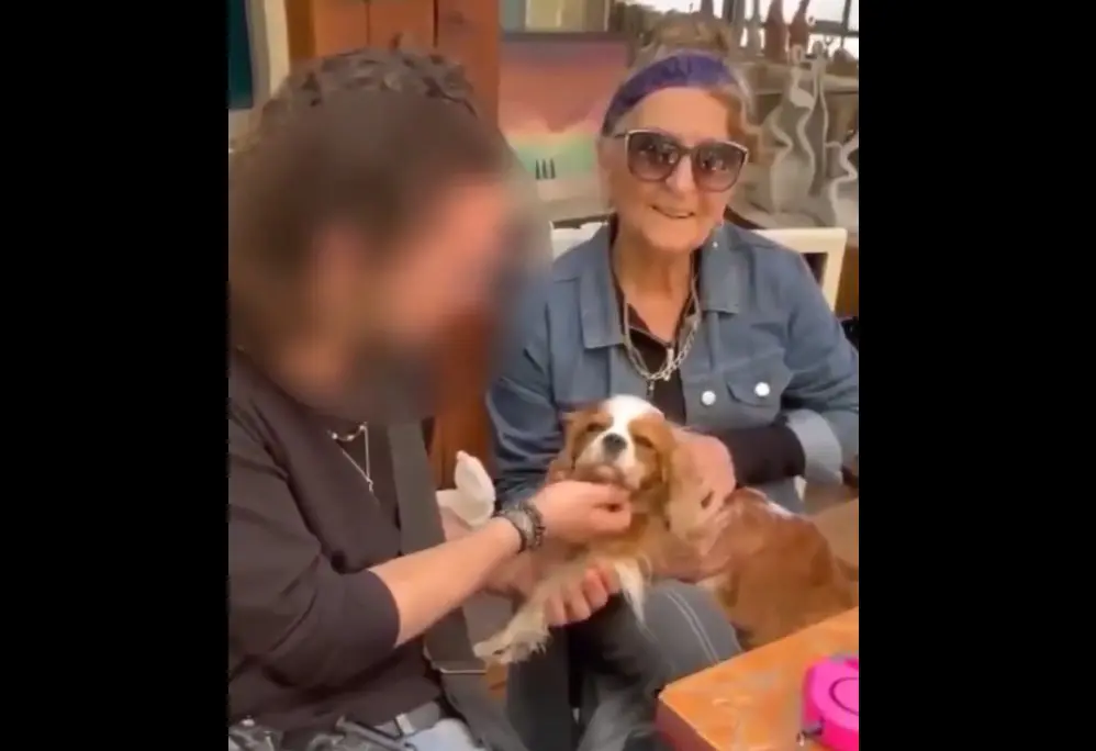 Rachel Dancyg e seu cachorro, Billie