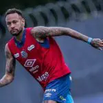 neymar treinando no santos