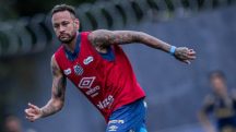 neymar treinando no santos