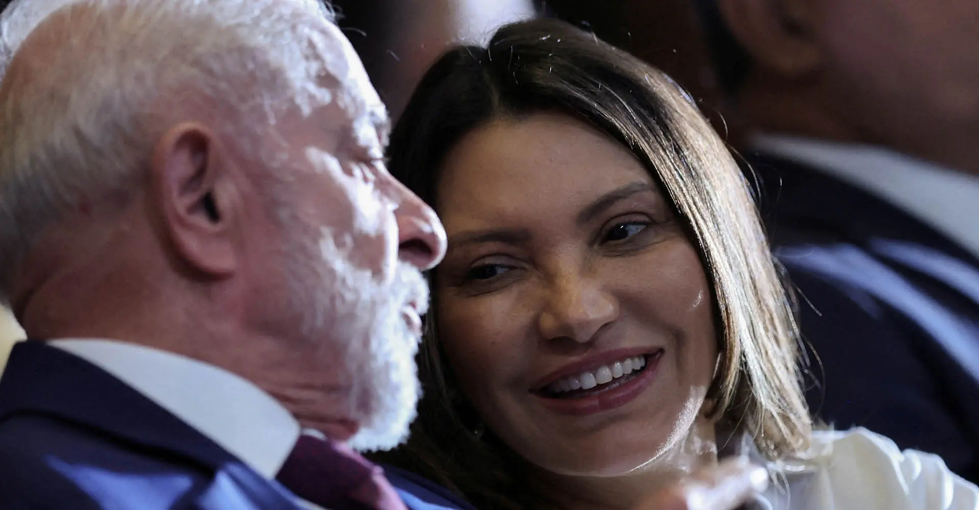 Luiz Inácio Lula da Silva e Janja da Silva participam de cerimônia em Brasília (3/4/2025) | Foto: Reuters/Adriano Machado