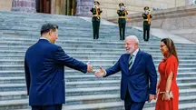 Presidente Lula e Xi Jinping, presidente da República Popular da China e a primeira-dama do Brasil, Janja