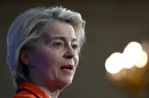 Presidente da Comissão Europeia, Ursula von der Leyen | Foto: Justin Tallis/Reuters