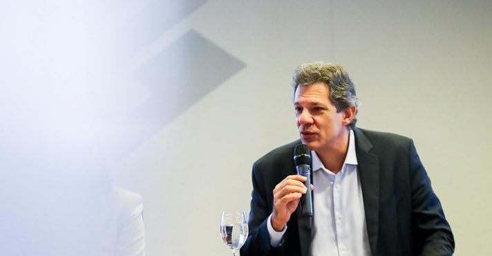 O ministro da Fazenda, Fernando Haddad