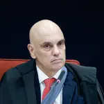 Ministro Alexandre de Moraes na Primeira Turma do STF que julga denúncia sobre o núcleo 3 da PET 12.100 (20/5/2025) | Foto: Fellipe Sampaio/STF