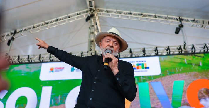 Presidente da República, Luiz Inácio Lula da Silva, durante a cerimônia de lançamento do Programa Solo Vivo
