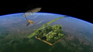 O satélite que vai mapear a Amazônia partiu da Guiana Francesa | Foto: Divulgação/ESA/ATG