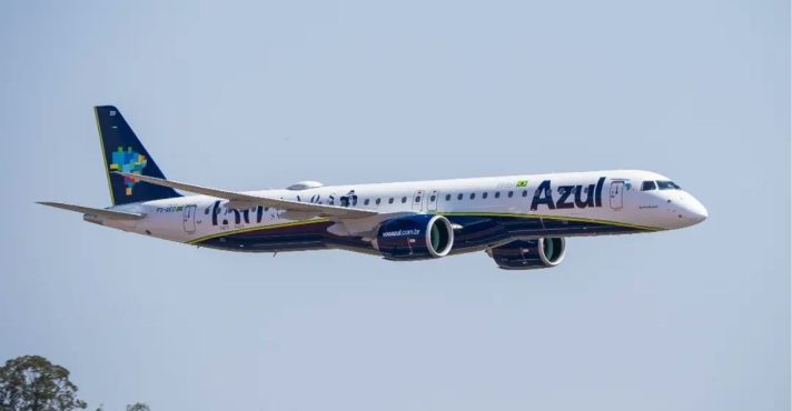 Azul projeta que sua alavancagem líquida será reduzida de 5,1 vezes no Ebitdar para 3 vezes | Foto: Divulgação/Azul