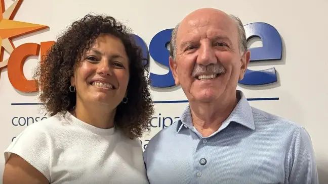 O prefeito de Barueri (SP), Beto Piteri (Republicanos), e a vice-prefeita, Dra. Cláudia | Foto: Reprodução/Redes sociais