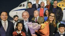Lula desembarca na China | Foto: Reprodução/Presidência da República