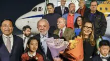 Lula desembarca na China | Foto: Reprodução/Presidência da República
