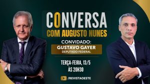 O Conversa com Augusto Nunes é transmitido às terças-feiras, das 20h30 às 21h30 | Foto: Divulgação/Oeste