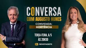 O Conversa com Augusto Nunes é transmitido às terças-feiras, das 20h30 às 21h30 | Foto: Divulgação/Oeste