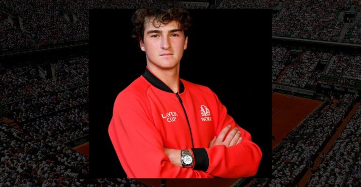 João Fonseca, primeiro brasileiro convidado a participar de uma Laver Cup: cada vez mais inserido na elite do tênis mundial | Foto: Reprodução/Twitter/X